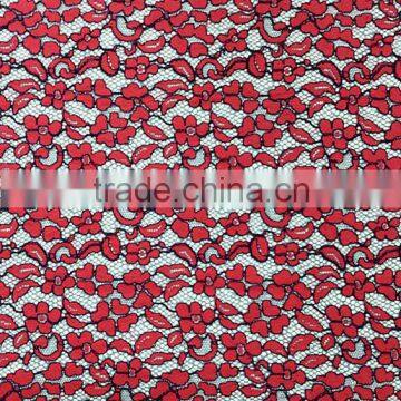 Wholesale Good Quality Nylon/Cotton Strand Lace Fabric T8028