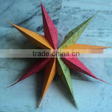 christmas paper stars lanterns rastafari colours