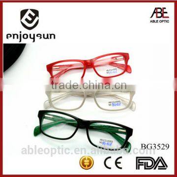 2015 hotselling Colored students acetate hand made spectacles optical frames eyewear eyeglasses