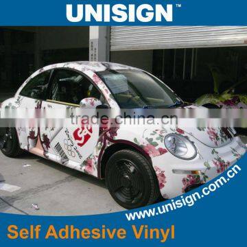 Unisign Monomeric Self Adhesive Vinyl Sheet Eco Solvent Glossy Printable Bubble Free Self Adhesive Vinyl photo-3