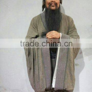 Ancient celebrity figure lifesize wax statue Confucius