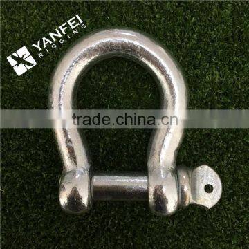 Bow Type Anchor Shackle With Round Pin