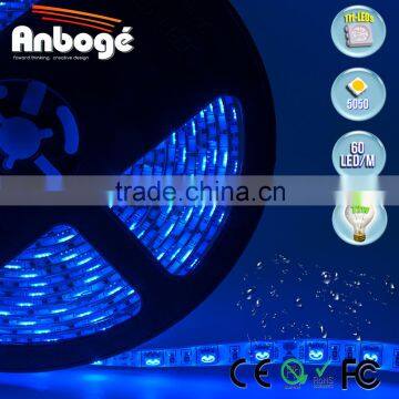 12V 5M 5050 SMD Waterproof Flexible 60led/m Blue LED Strip Light