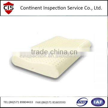 Pillow/latex pillow pre-shipment inspection/During production service in China