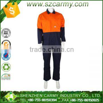 OEM service men breathable industrial Oeko-tex 100 flame proof poly cotton boiler suit