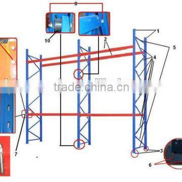 Heavy-duty warehouse racking