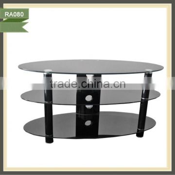 modern unique glass tv cabinet corner units for tv RA080