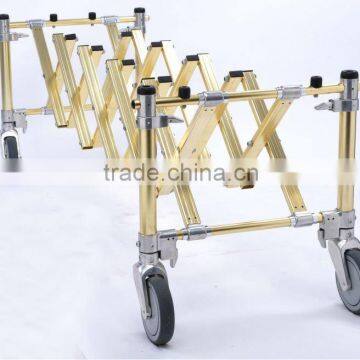 Aluminum alloy church trollry & church truck & coffin accessories,corpse trolley WSX-K3