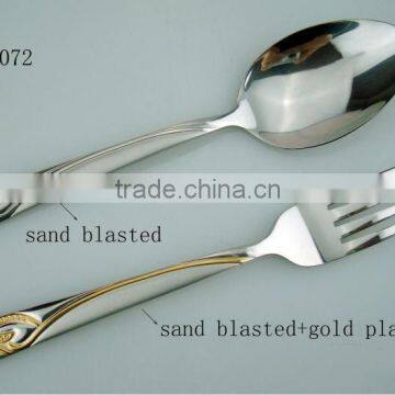 Good quality stainless steel 86pcs cutlery set with leather box