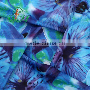 Excellent clear digital print spandex plain dyed swimwear underwear fabric