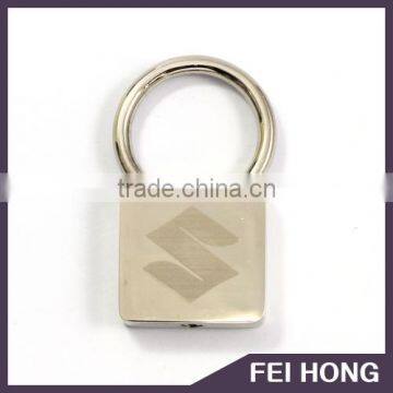 China experenced manufacturer square shape lock keychain