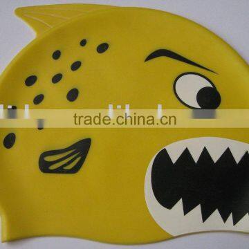 Child's Fish shaped Silicone swim Cap