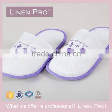 Disposable Non woven Hotel Bath Slippers/Cheap Hotel Bathroom Slippers Closed Toe Hotel Slippers