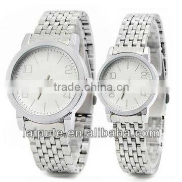 2013 HOT SELL!Couple brand watch,lover watch,gift watchnewest round alloy /stainless watch