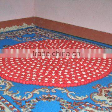 Dual Color Felt Ball Rugs