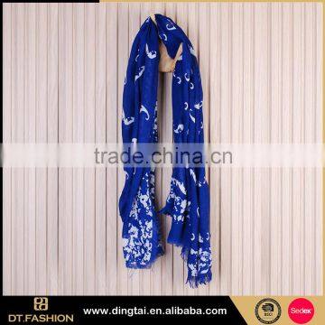 Fashion square scarf wholesale flower scarf