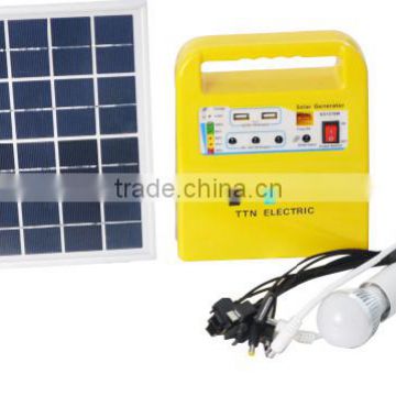 TTN1-1230W run 2pcs LED 3W solar home lighting system