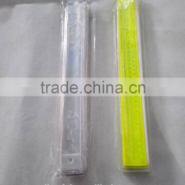 wholesale Hi visibility fancy reflective armband ,snap wrist band , reflex slap bracelet for safety