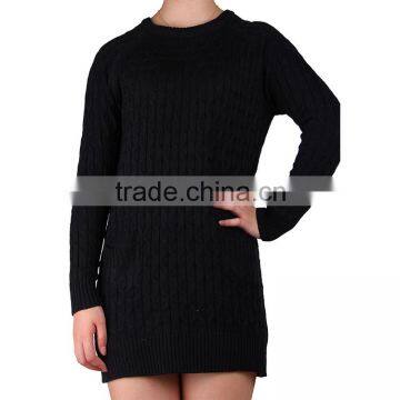 2015 new fashion Plain coloured twist turtleneck sweater