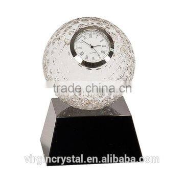 crystal promotion clock in golf design