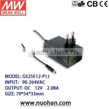 Mean well 20~25W Wall mounted power supply