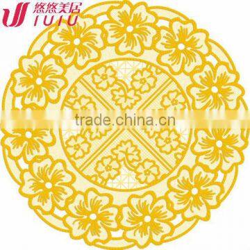 Fashion tea cup mat with lace design