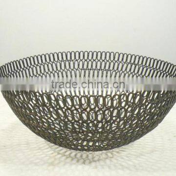 Designer Bowl,Wire Bowl,Decorative Bowl,Nickel Bowl,Tableware Bowl,Iron Bowl,fruit platter designs,design serving platter