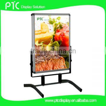 Outdoor metal foot poster board stands