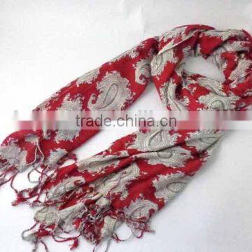 WLHH0222-79 2015 100% viscose paisley printed lady pashmina scarf