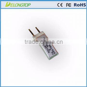 Curved polymer battery 351333 90mAh 3.7V, used for Wearable devices