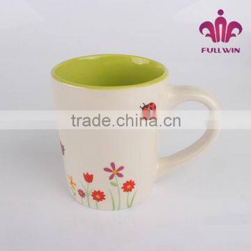 Spring pattern ceramic espresso cups middle east tea cups custom disposable cups