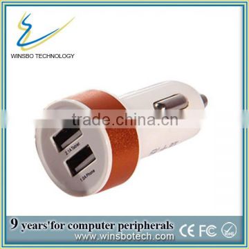 Mini car charger, MINI Dual usb 2port car charger adapter