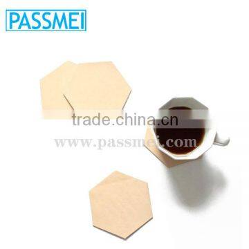 OEM Leather Accessories Natural Vegetable Tanned Leather Coaster photo-1