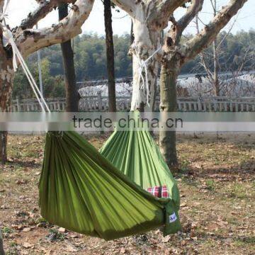 140*300cm single color nylon lightweight parachute camping hammock