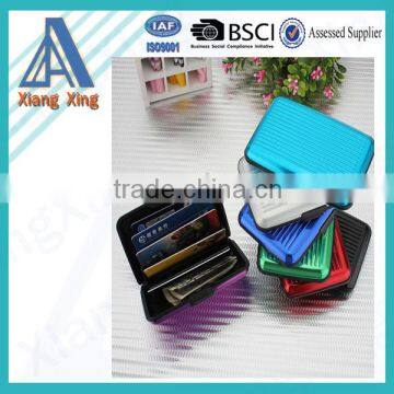 Custom Metal Aluminum Wallet Credit Card Holder With RFID Protection