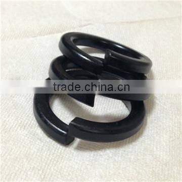 Black Finish Spring Lock Washer Din127 in Stock photo-6