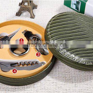 Promotional 5pcs Metal Stainless Steel Wine Cocktail Shaker Bar Tool Set for Gift photo-4