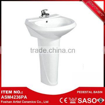 2016 Alibaba hot sale professional custom bathroom pedestal wash basin