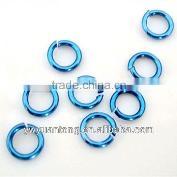 Fashion jewelry parts aluminum Jump Rings wholesale