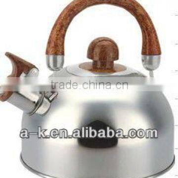 `#201 stainless steel teapot with bakelite moving handle