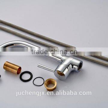 Chrome Single Handle Brass Kitchen Sink Faucet photo-5