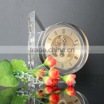 crystal glass time clock parts insert