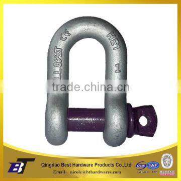 US type hot dip galvanized drop forged d shackles