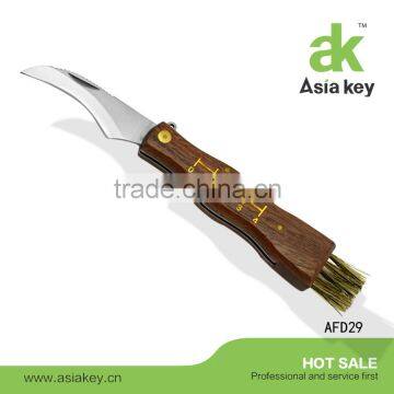 Mushroom Knife With Brush Outdoor Survival Knife Tool