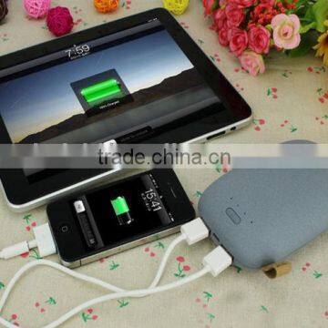 HOT SELL dual usb output mobile power bank novel stone power bank
