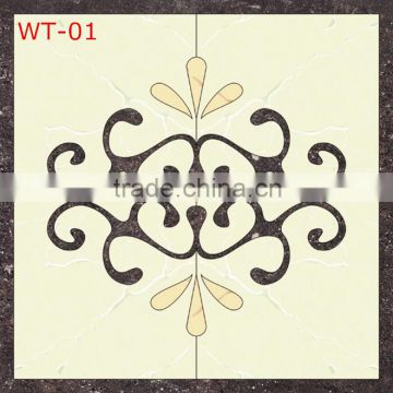 WT-01 floor medallion design water jet marble