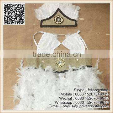 Direct Good Quality Costume Handmade Party Feather Costume