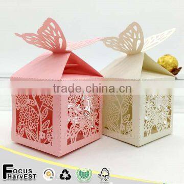 C106 Laser cut wedding favor chocolate box birthday party invitation gift candy box