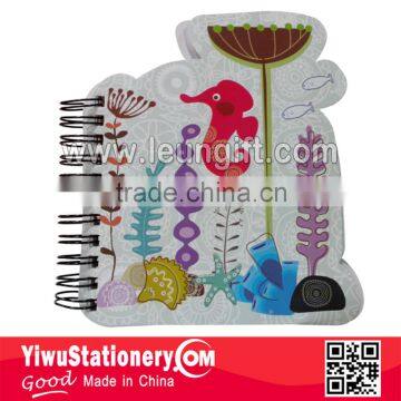 Customized printng PP cover spiral notebook exercise notebook