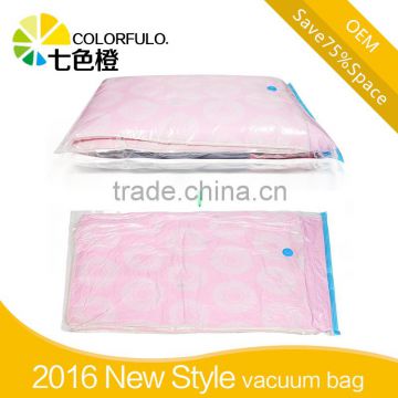 Plastic traveling hand roll space saver vacuum bag